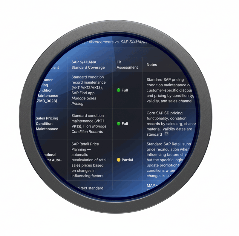 Automated Gap Fit Custom Code SAP AI